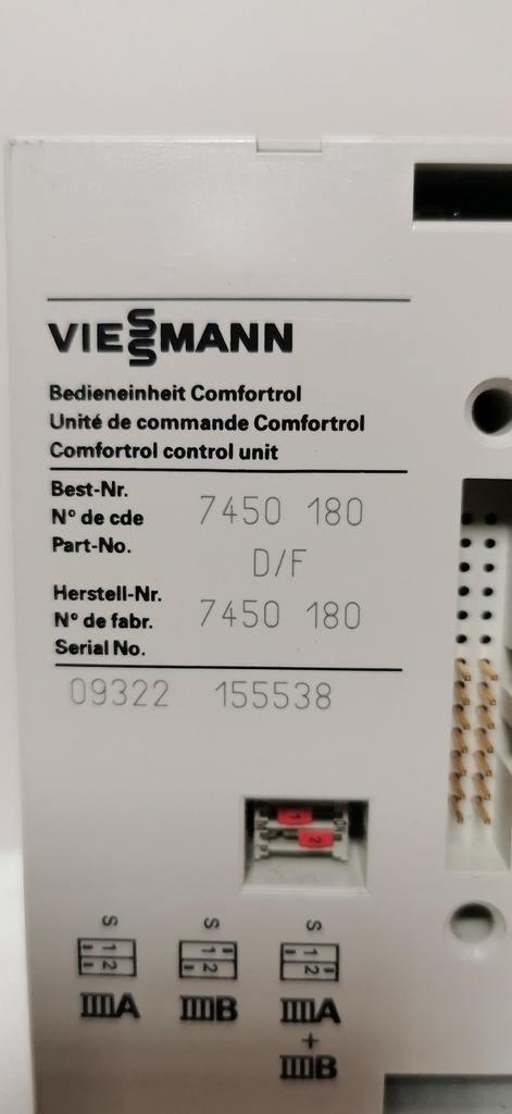 VIESSMANN 7450180 UNITE DE CONTROLE