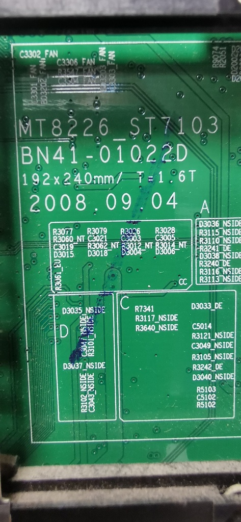 SAMSUNG LE40R87BD CARTE MERE  BN41-00813B-MP 1.1 LE40R86BDX-SPE 57571012 BN94-01260C