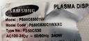 SAMSUNG PS50C530C1W CARTE ALIMENTATION BN44-00330B REV 1.0