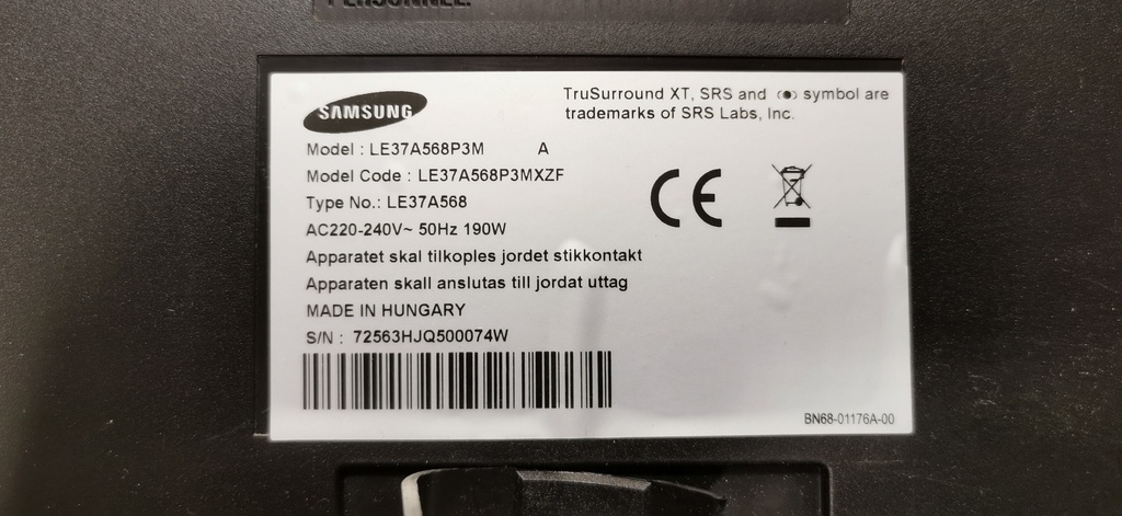 SAMSUNG PS50C530C1W CARTE YB 50UF2P YB CON LJ41-06755A REV 1.1