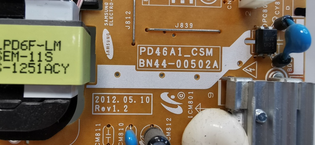 SAMSUNG UE46ES5500 – Carte alimentation PD46A1_CSM BN44-00502A REV1.2