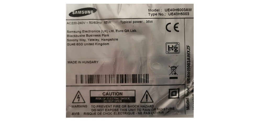 SAMSUNG UE65TU7025K CARTE MERE BN94-166528M DFVC2033 BN941-027S1B-000