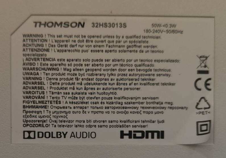 THOMSON 55FZ3233 CARTE T-COM 13VNB_FP_SQ60MB4C4L VO0.0