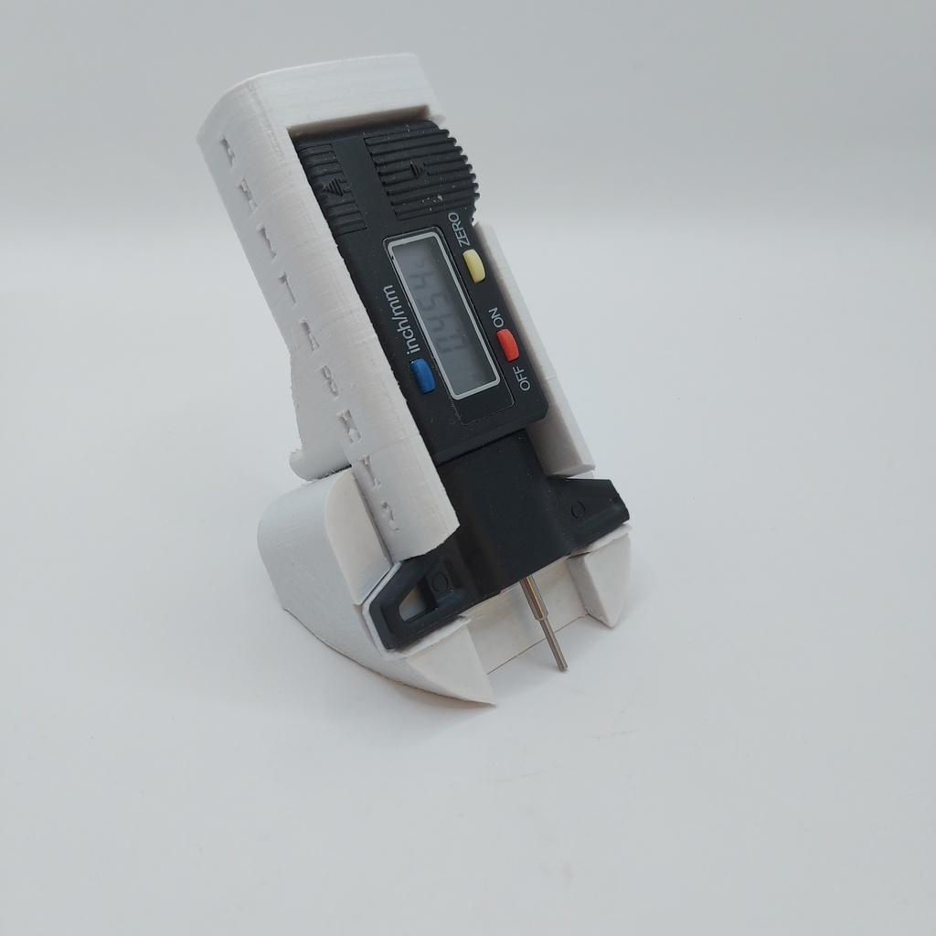 Support comparateur ajustement plateau Anet A8 MK2 pièd à coulisse et jauge au 0.005