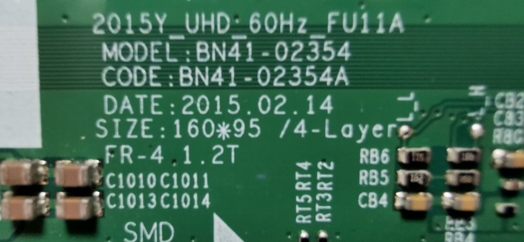 SAMSUNG UE48JU5000K CARTE T-CON BN41-02354A 2015Y_UHD_60Hz_FU11A