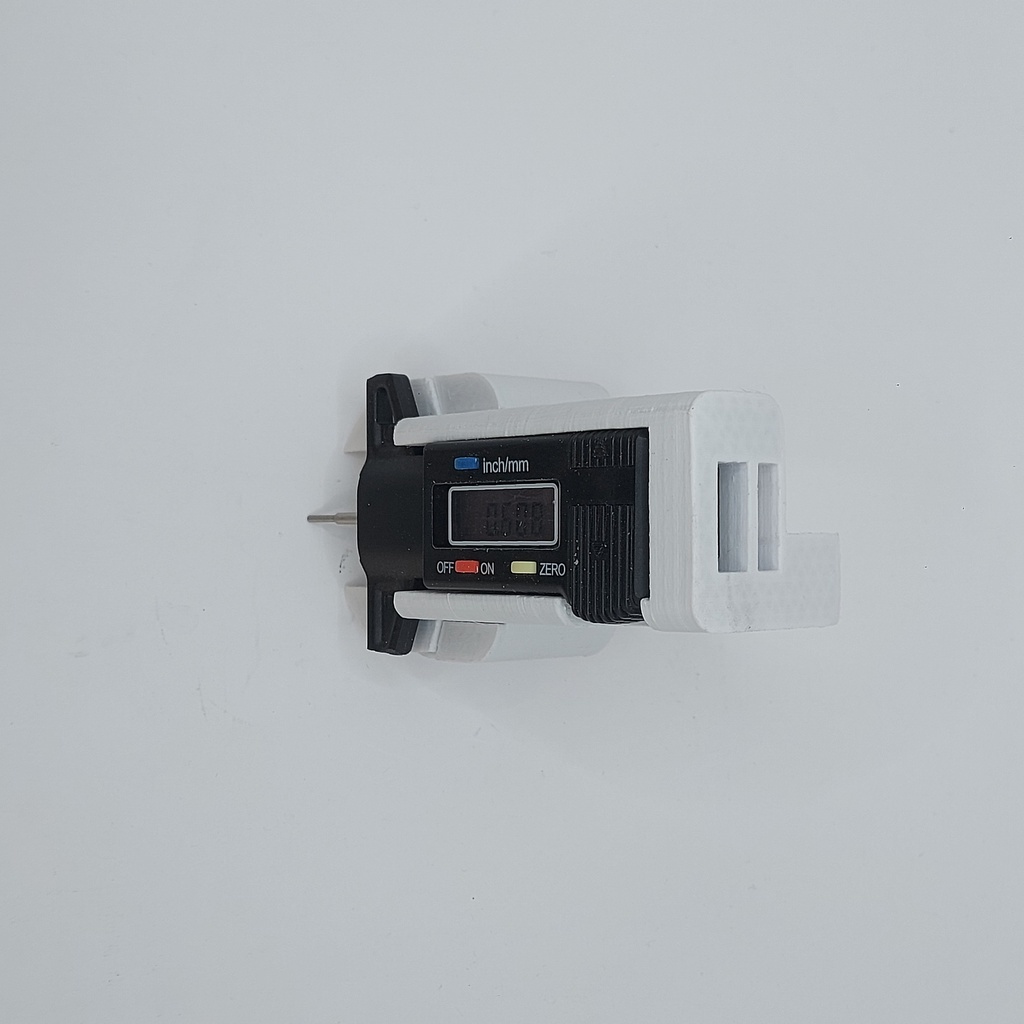 Support comparateur ajustement plateau Anet A8 MK2 pièd à coulisse et jauge au 0.005