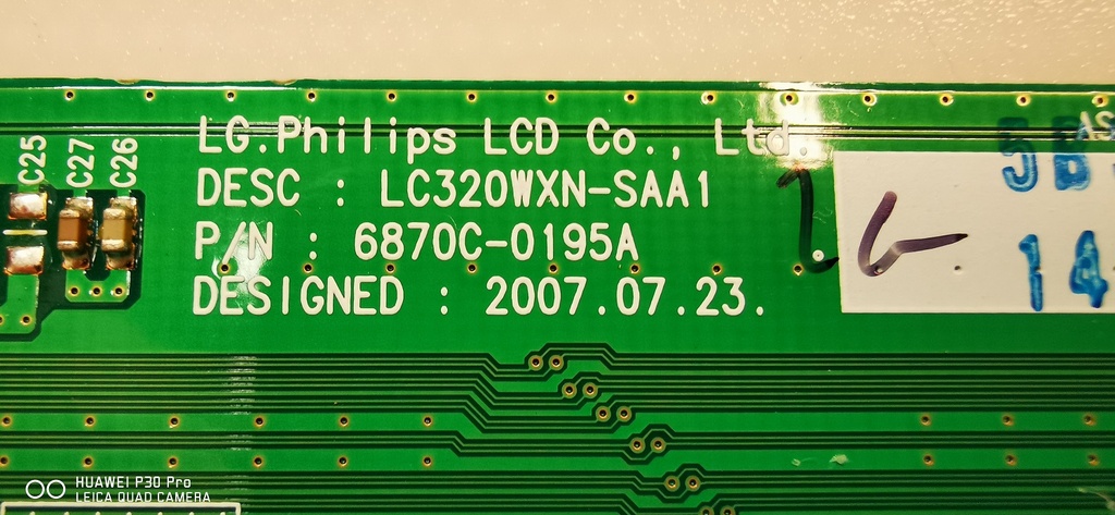 LG 32LG3500 CARTE T-CON LC320WXN-SAA1 6870C-0195A