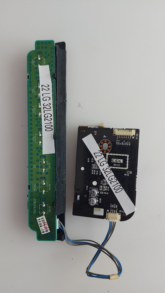 LG 32LG2100 CARTE BOUTON OFF TESTE AVANT DEMONTAGE