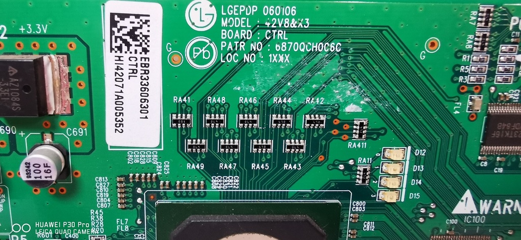 LG 50PT250 CARTE Z 50A3T3_ZSUB EAX63529101