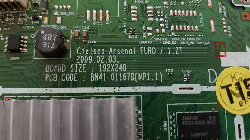 SAMSUNG LE40B620R3WXXC – Carte mère BN41-01167B