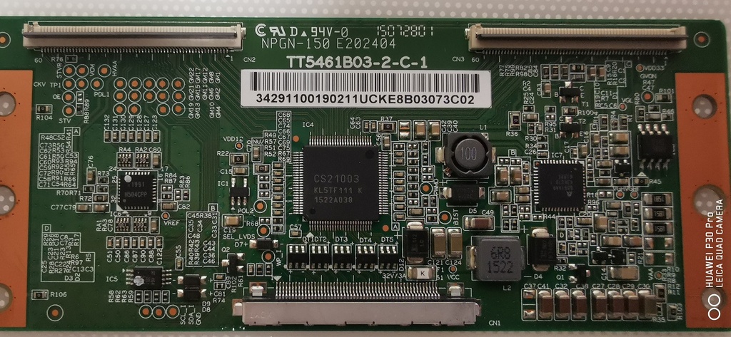 CHANGHONG LED55D2200H – Carte T-CON NPGN-150 E202404 TT5461B03-2-C-1
