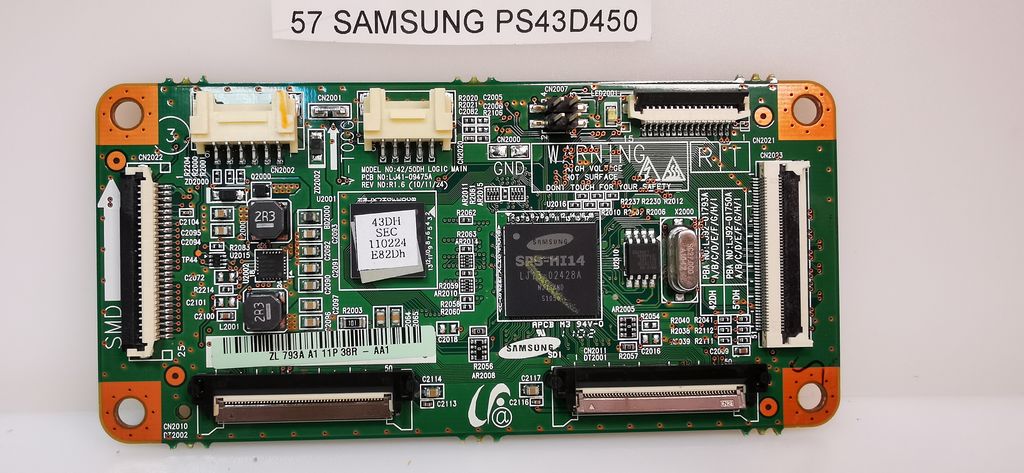 SAMSUNG PS43D450 – Carte T-CON 42-50DH LJ41-09475A REV1.6