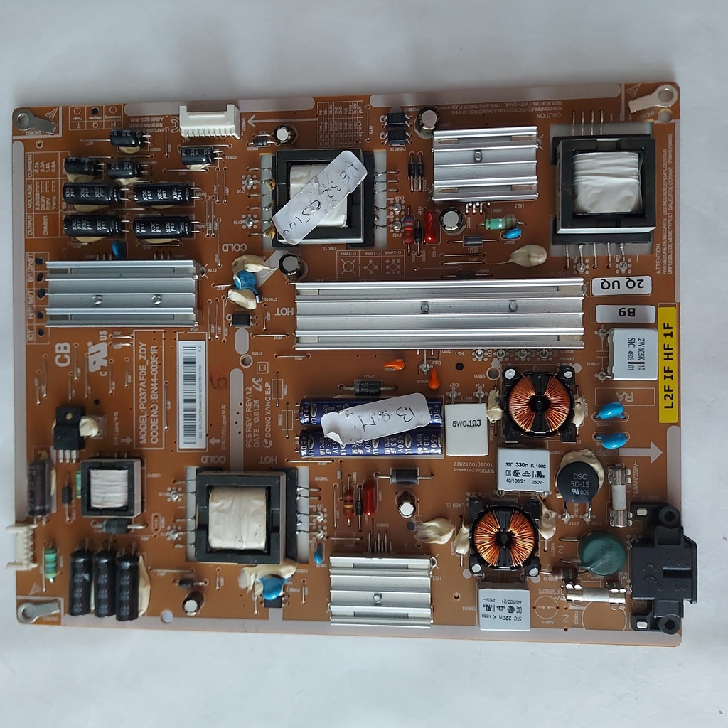 SAMSUNG UE37C5100QW – Carte alimentation PD37AF0E_ZDY BN44-00351B CN07BN4400351BDC07Z8D2382