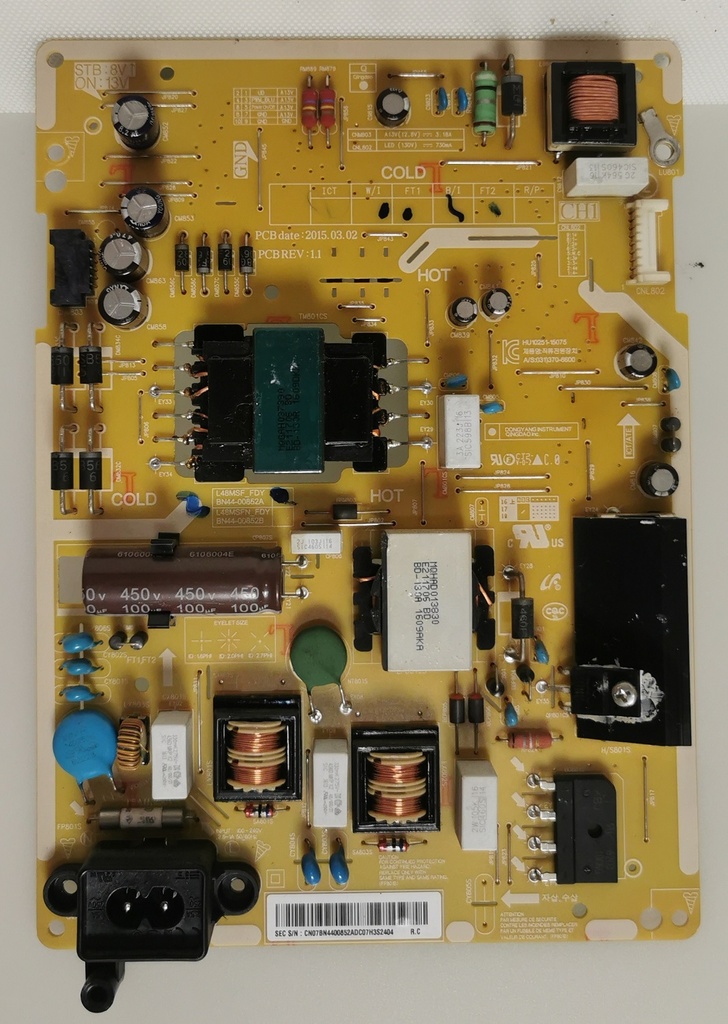 SAMSUNG UE40J5000AW – Carte alimentation BN44-00852A