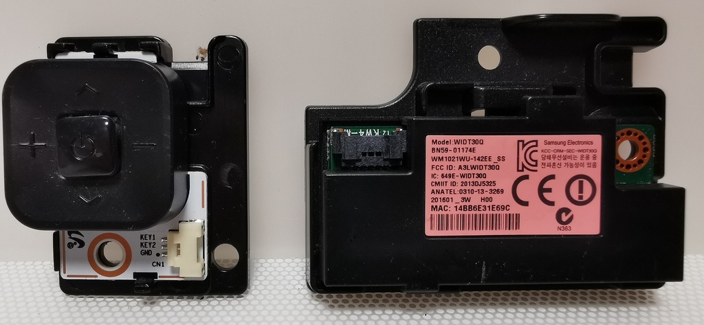 SAMSUNG UE48JU5000K – CARTE BOUTON ON OFF IR WIFI