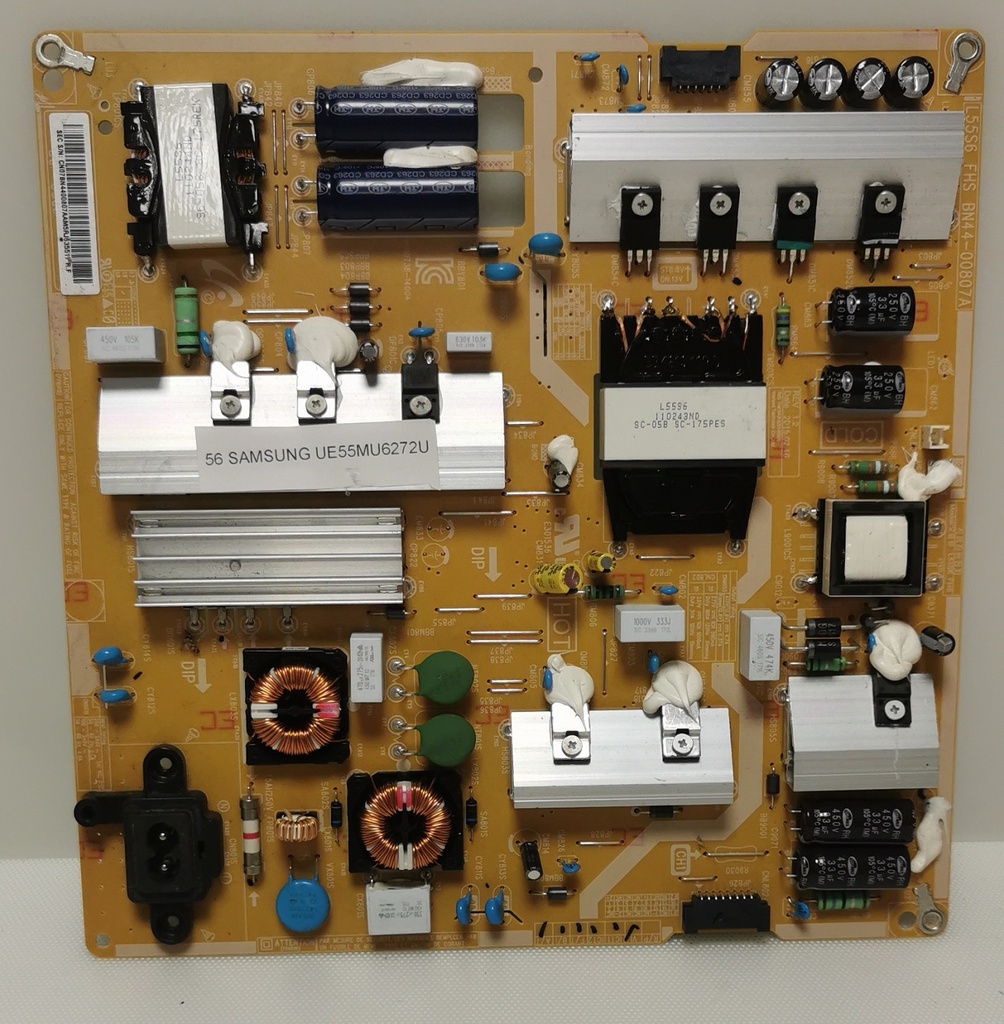 SAMSUNG UE55MU6272U – Carte alimentation L55S6_FHS BN44-00807A