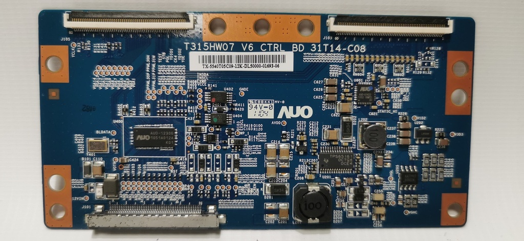 Sony KDL-40EX521 – Carte T-CON T315HW07 V6 CTRL BD 31T14-C08