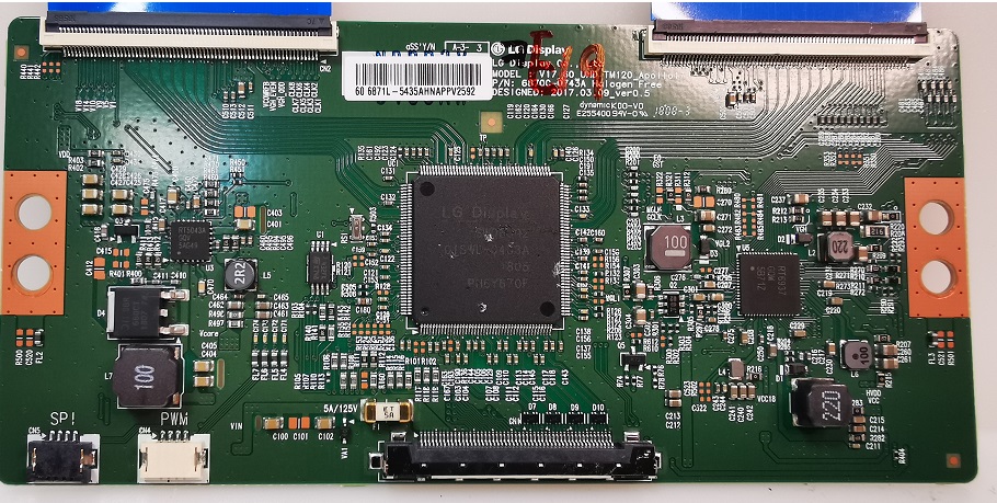 TCL U60P6026X1 – Carte T-CON V17_60 UHD TM120-APO 1 6870C-0743A