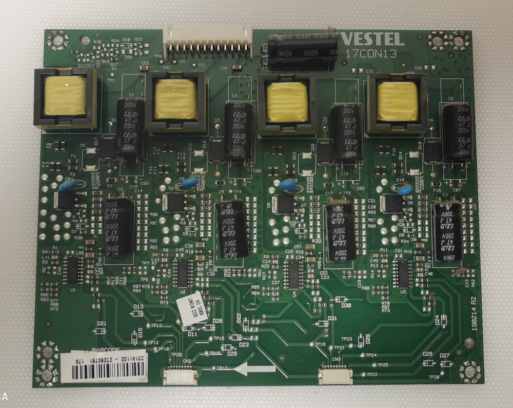 TELEFUNKEN TFL S65300FHD200B – Carte inverter VESTEL 17CON13
