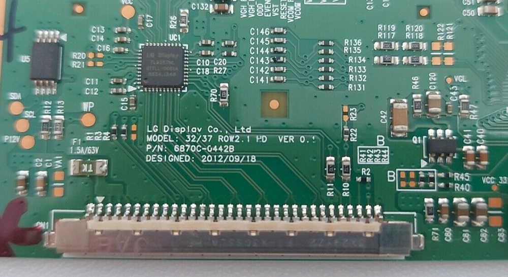 TOSHIBA 32W2433D – Carte T-CON 32/37 6870C-0442B