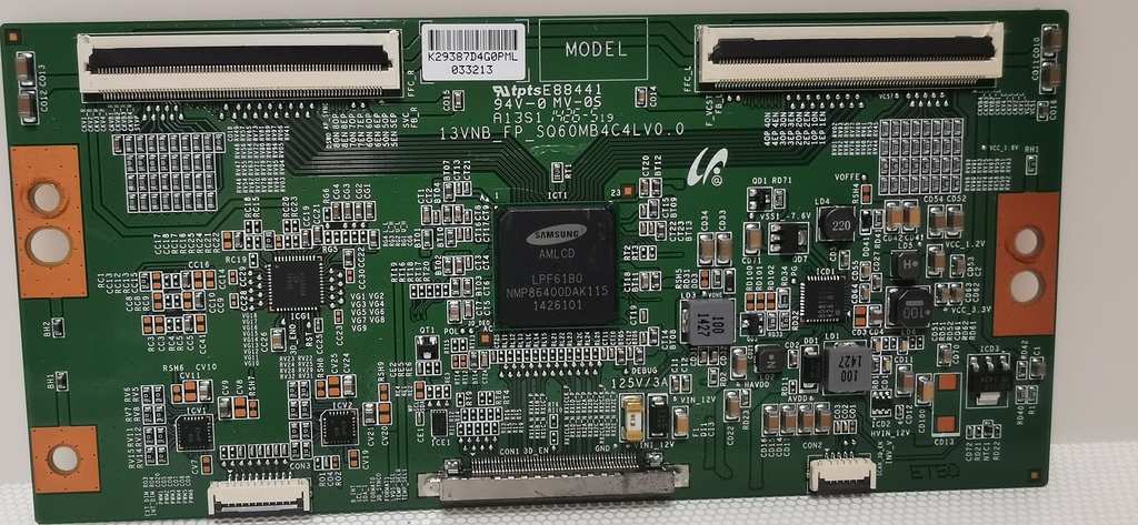 TOSHIBA 40L5435DG – Carte T-CON VESTEL 13VNB_FP_SQ60MB4C4LV0.0
