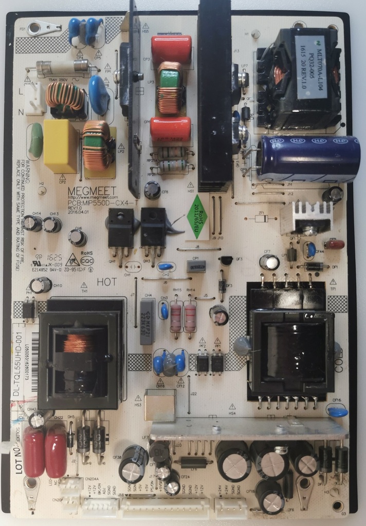 DUAL DL-TQL55UHD-001 – Carte alimentation MIP550D-CX4-T