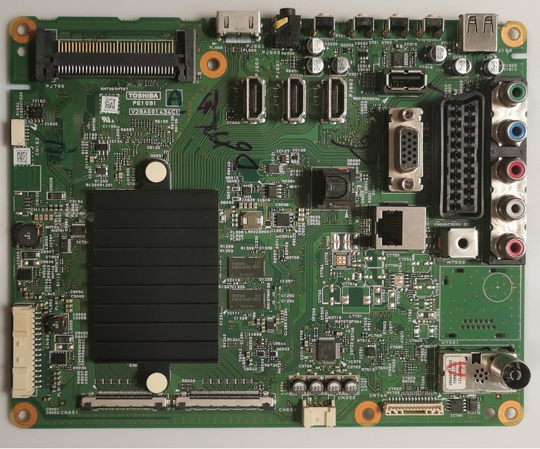 TOSHIBA 46TL938 – Carte mère PE1091 V28A001434C1
