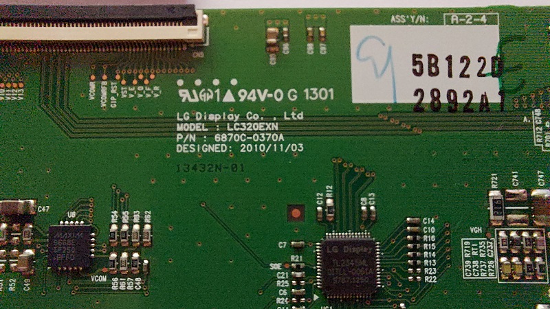 LG 32LS3400 – Carte T-CON LC320EXN 6870C-037A
