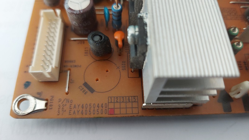 LG 37LG3000-ZA – Carte alimentation EAY4050500