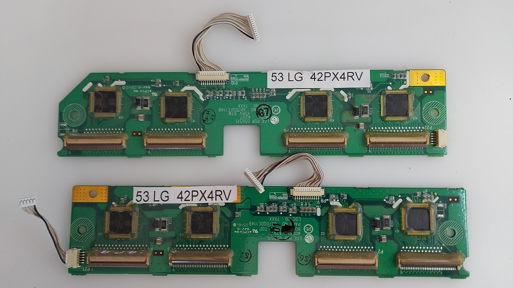 LG 42PX4RV – CARTE ZSUS 687QZH049B TESTE AVANT DEMONTAGE