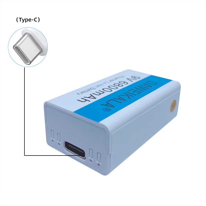 Batteries Li-Ion rechargeables USB 9V