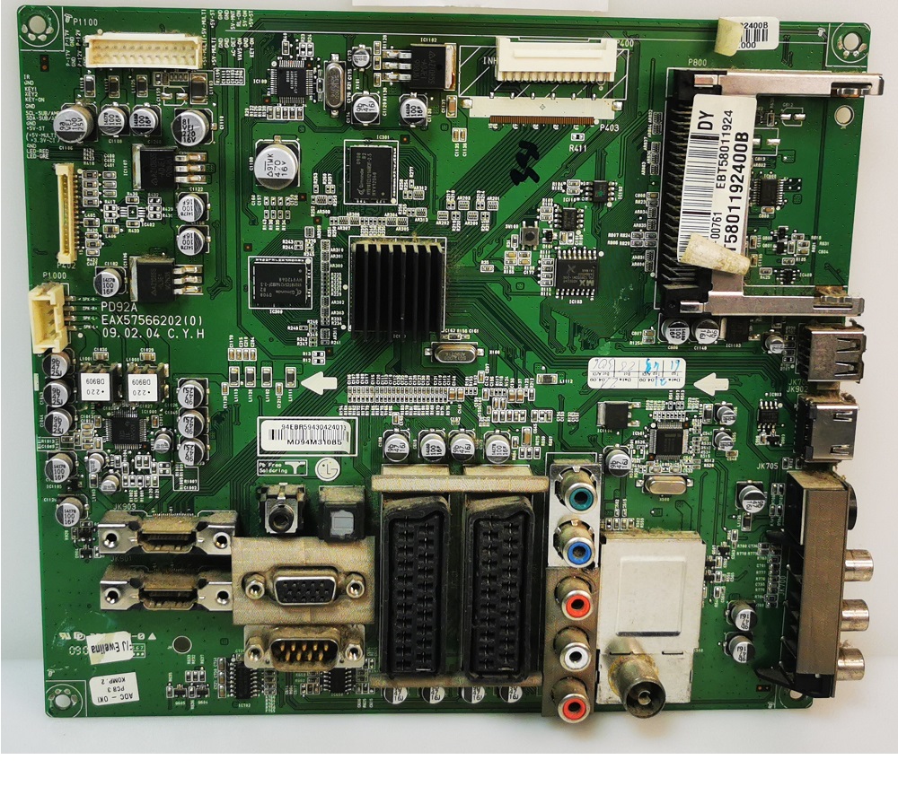 LG 50PQ2000 – Carte mère PD92A EAX57566202 0