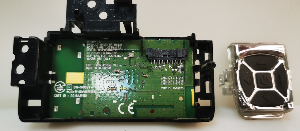 LG 65SJ850V – CARTE BOUTON ON OFF IR