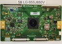 LG 65SJ850V – Carte T-CON LC650EQF-DKW1-8W2 6870C-0700C