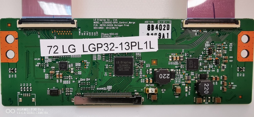 LG LGP32-13PL1 – Carte T-CON LC500DUE-SFR1 6870C-0452A