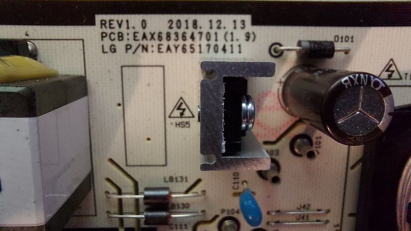 LG OLED65C9PLA – Carte alimentation EAX68364701 1.9