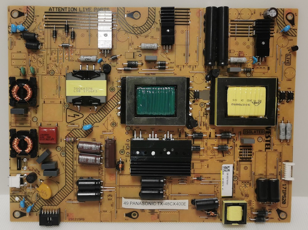 PANASONIC TX-48CX400E – Carte alimentation VESTEL 17IPS20