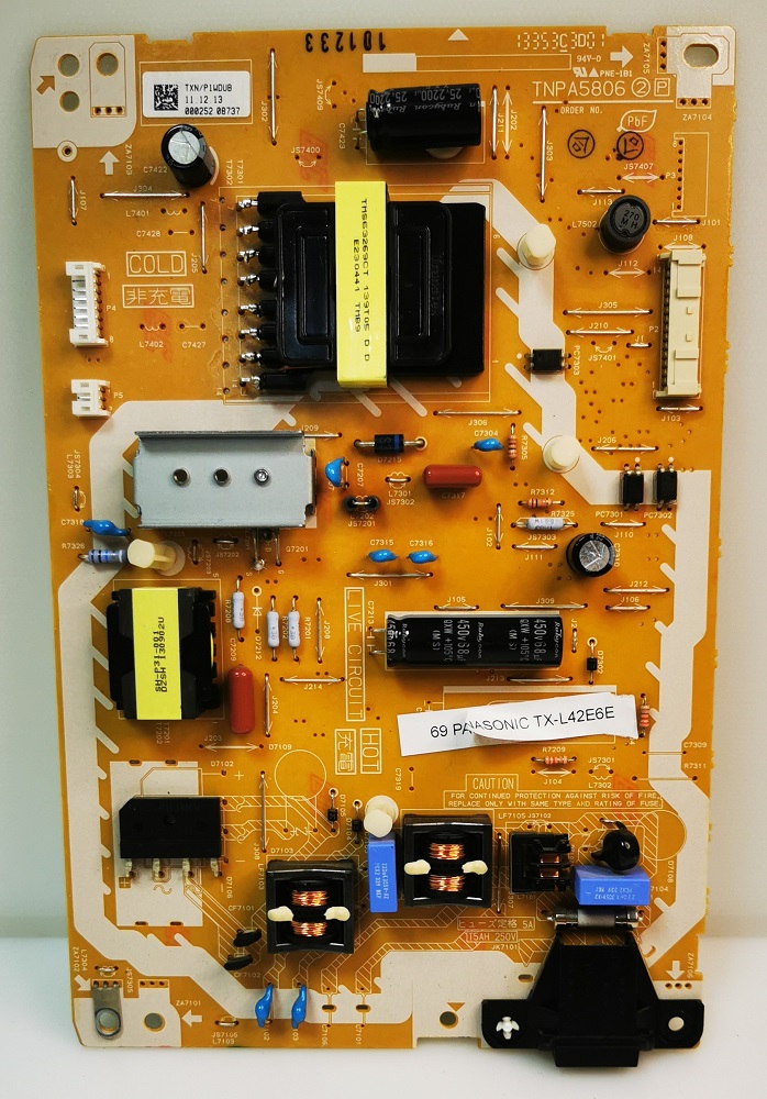 PANASONIC TX-L42E6E – Carte alimentation TNPA5806 2 P