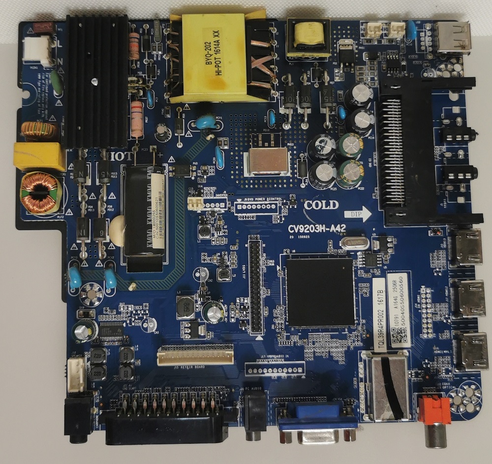 POLAROID TKL39R4PR002 – Carte principale ALIMENTATION MERE CV9203H-A42 TQL39R4PR002 1617B