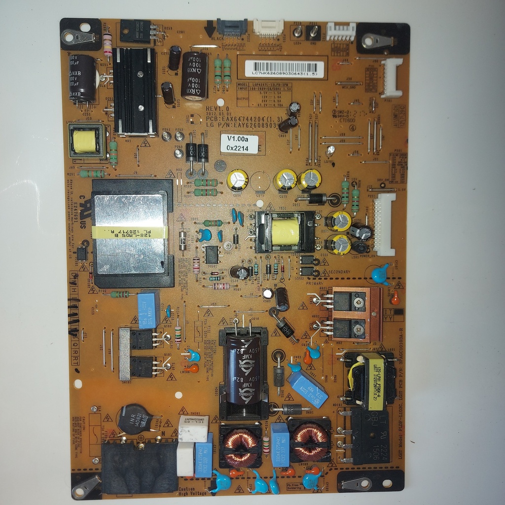 LG 47LM640S LED – Carte alimentation EAX64744204 1.3