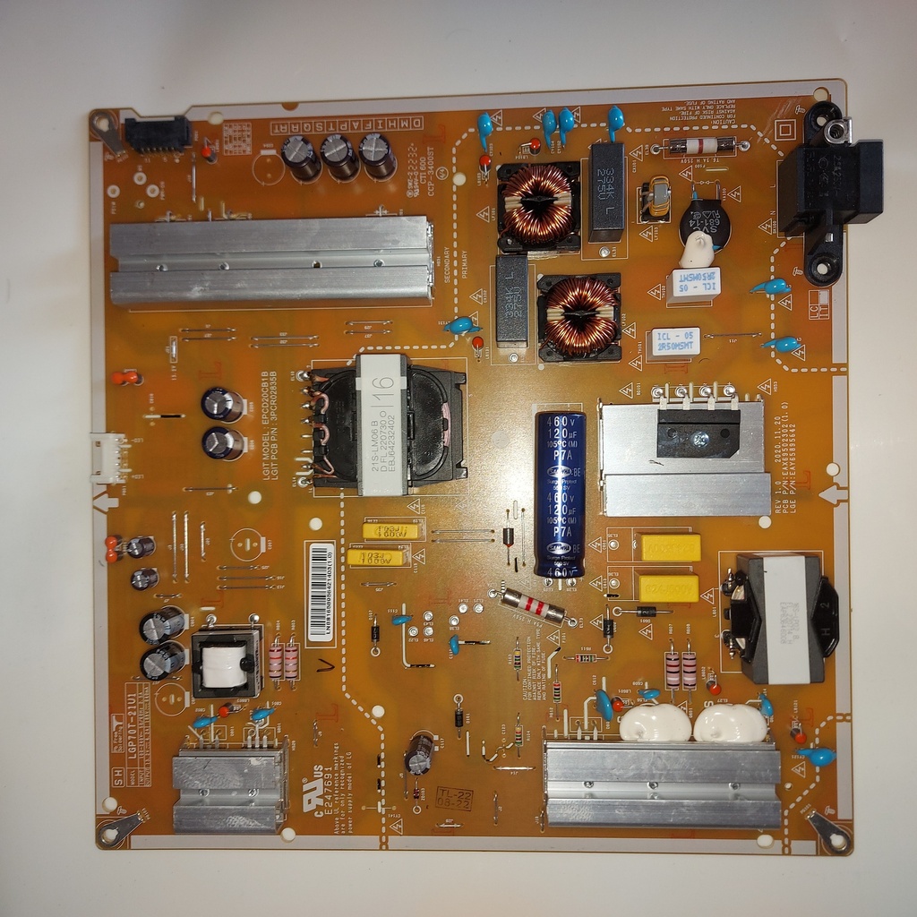 LG 70UQ81006LB – Carte alimentation LG70T-21U1EAX69502302 1.0
