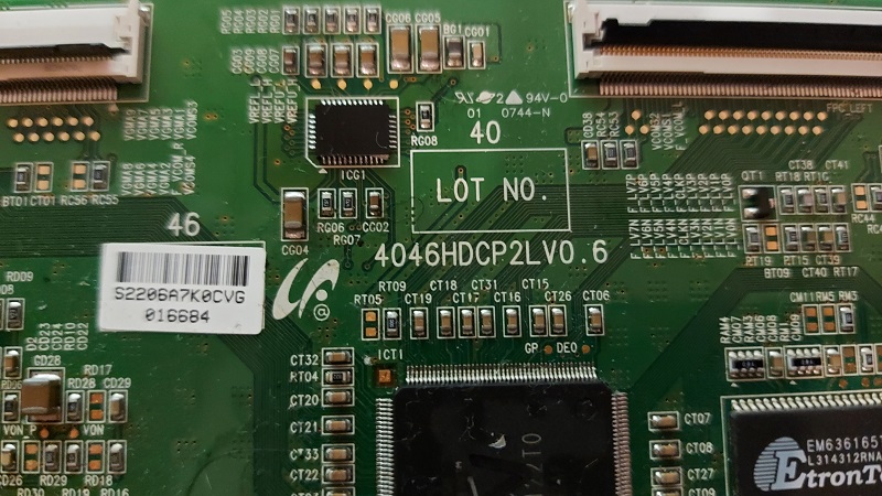 SAMSUNG LE46S86BD – Carte T-CON 4046HDCP2LVO.6