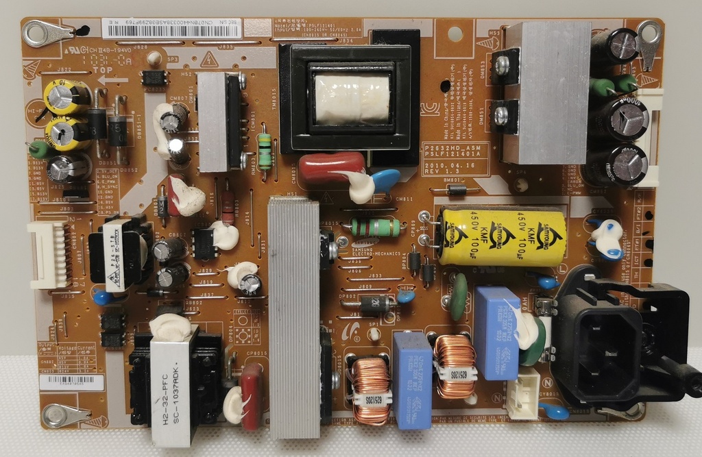 SAMSUNG LE32C450E1W – Carte alimentation P2632HD_ASMPSLF1214001A REV 1.3