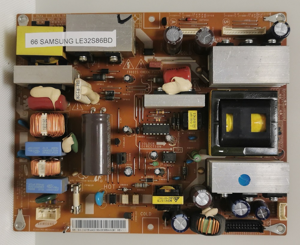 SAMSUNG LE32S886BD – Carte alimentation PSLF201502B