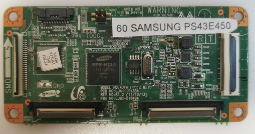 SAMSUNG PS43E450 – Carte T-CON 43FH 100JC MAIN LJ41-1033A PBA LJ92-01849A
