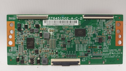 [57--] Pièces pour TCL 65EP640 65EP640X2 2 PIEDS SUPPORT TV AVEC VIS CARTE T-COM ST6451D02-A-C-2