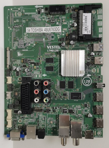 TOSHIBA 49U6763DG – Carte mère VESTEL 17MB120