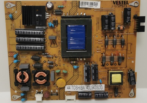 TOSHIBA 40L5435DG – Carte alimentation VESTEL 17IPS71
