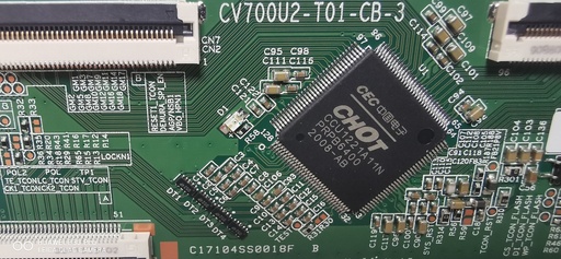 HISENSE 70A7100F – Carte T-CON CV700U2-T01-CB-3