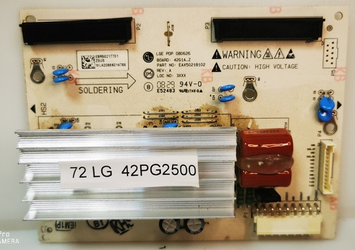 [72-] LG 42PG2500 – CARTE Z LGE PDP 080626 42G1A-Z EAX50218102 REV A